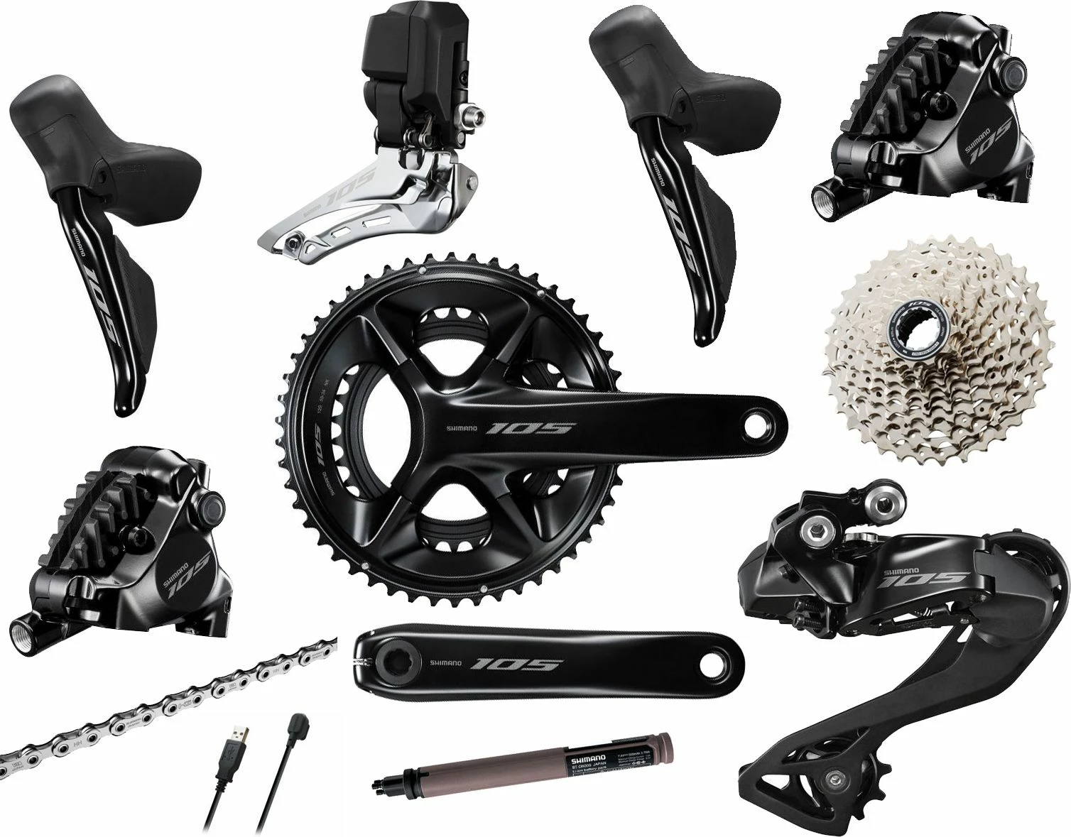 Shimano 105 Di2-R7100 Schaltgruppe 3 Shimano 105 Di2-R7100 Schaltgruppe